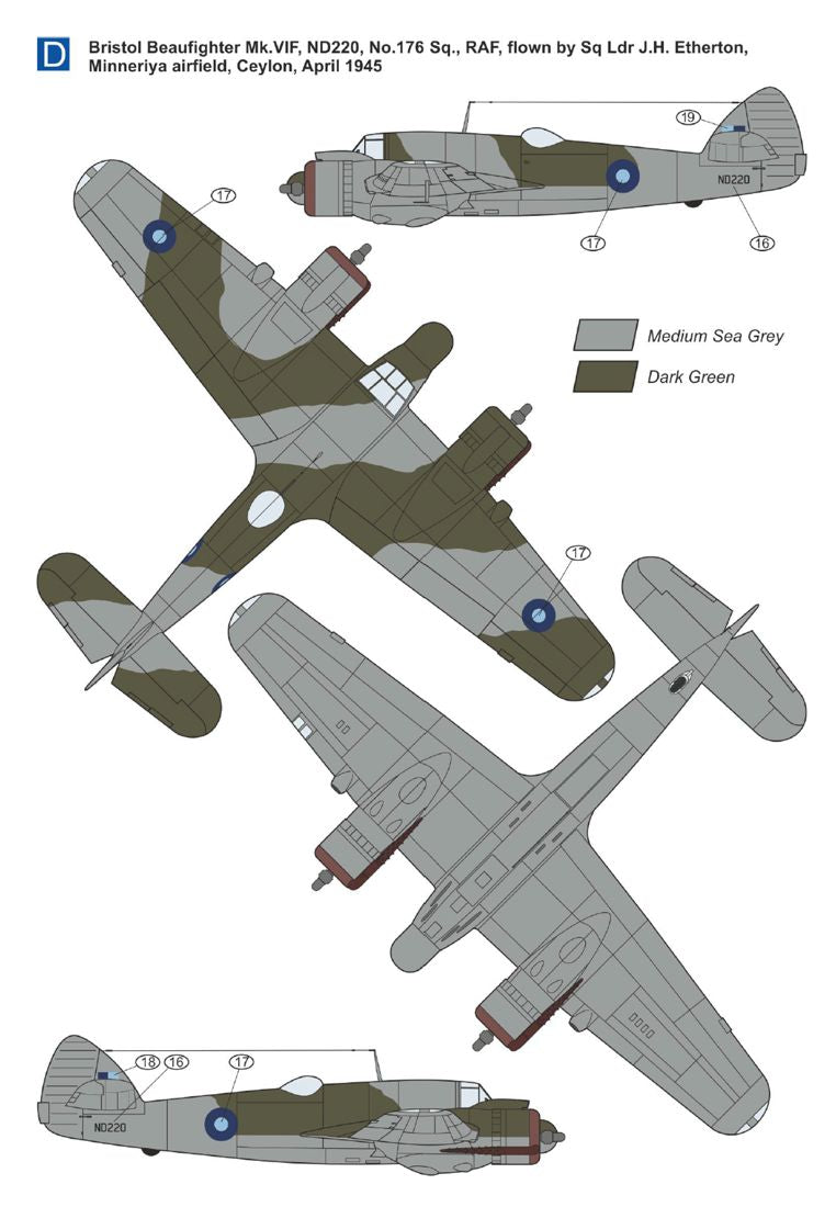 Mark I Models MKM144181 Bristol Beaufighter RAF Aces 1:144