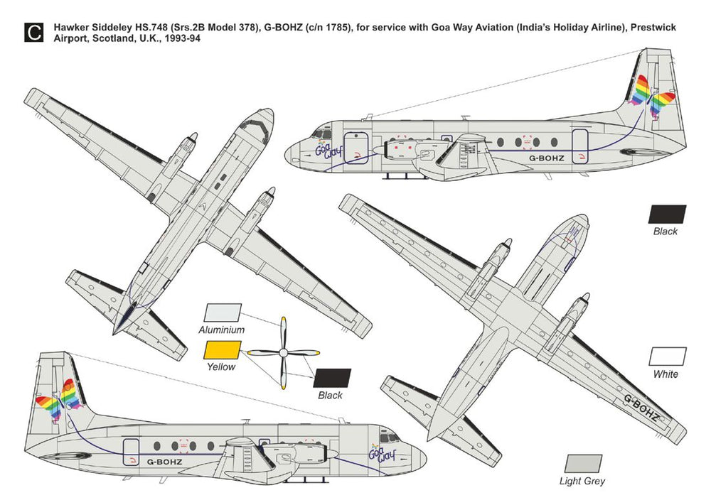 Mark I Models MKM144182 1:144 British Aerospace BAe.748 'Super 748'