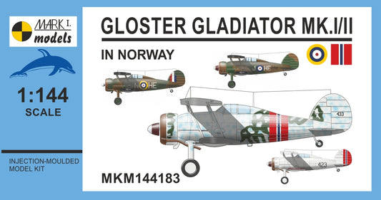 Mark I Models MKM144183 1:144 Gloster Gladiator Mk.I/II Norway Edition