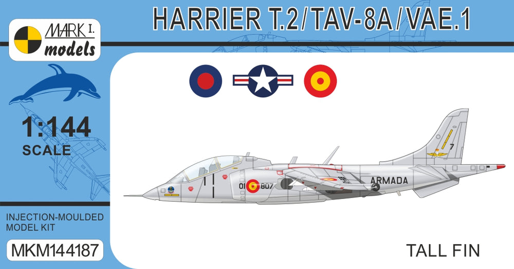 Mark I Models MKM144187 Harrier T.2/TAV-8A/S Tall Fin 1:144