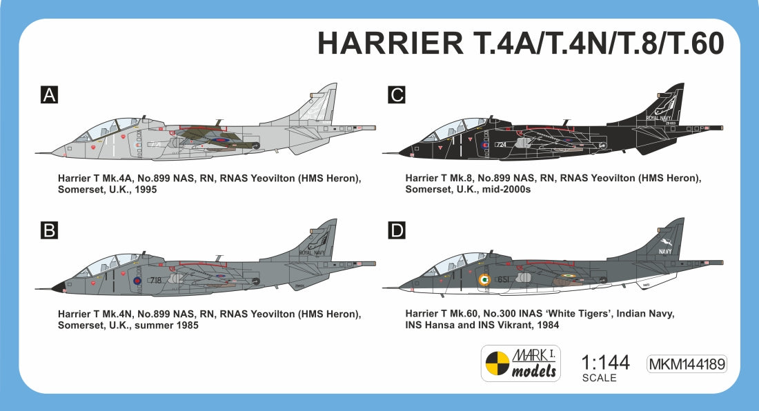Mark I Models MKM144189 Harrier T.4N/T.8/T.60 Naval Service 1:144