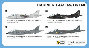 Mark I Models MKM144189 Harrier T.4N/T.8/T.60 Naval Service 1:144