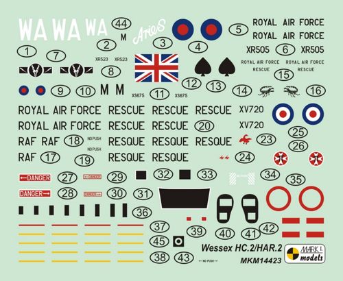 Mark I Models MKM14423 1:144 Westland Wessex HC.2/HAR.2