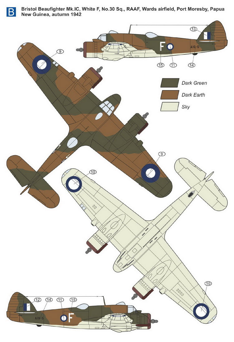 Mark I Models MKM14435 Beaufighter Mk.IC Coastal Patrol 1:144