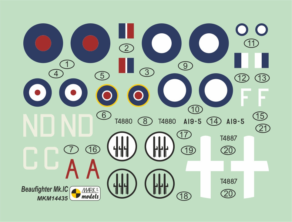 Mark I Models MKM14435 Beaufighter Mk.IC Coastal Patrol 1:144