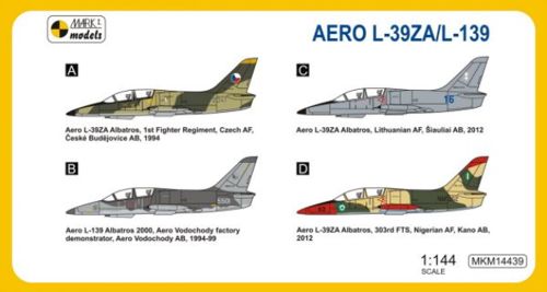 Mark I Models MKM14439 Aero L-39ZA/L-139 Albatros 2000 1:144
