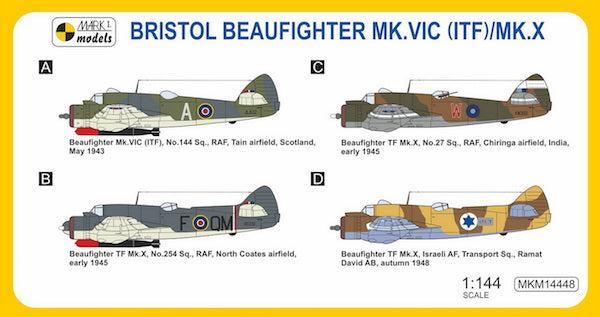 Mark I Models MKM14448 1:144 Bristol Beaufighter Mk.VIC