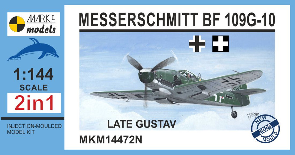 Mark I Models MKM14472N 1:144 Messerschmitt Bf-109G-10 'Late Gustav'