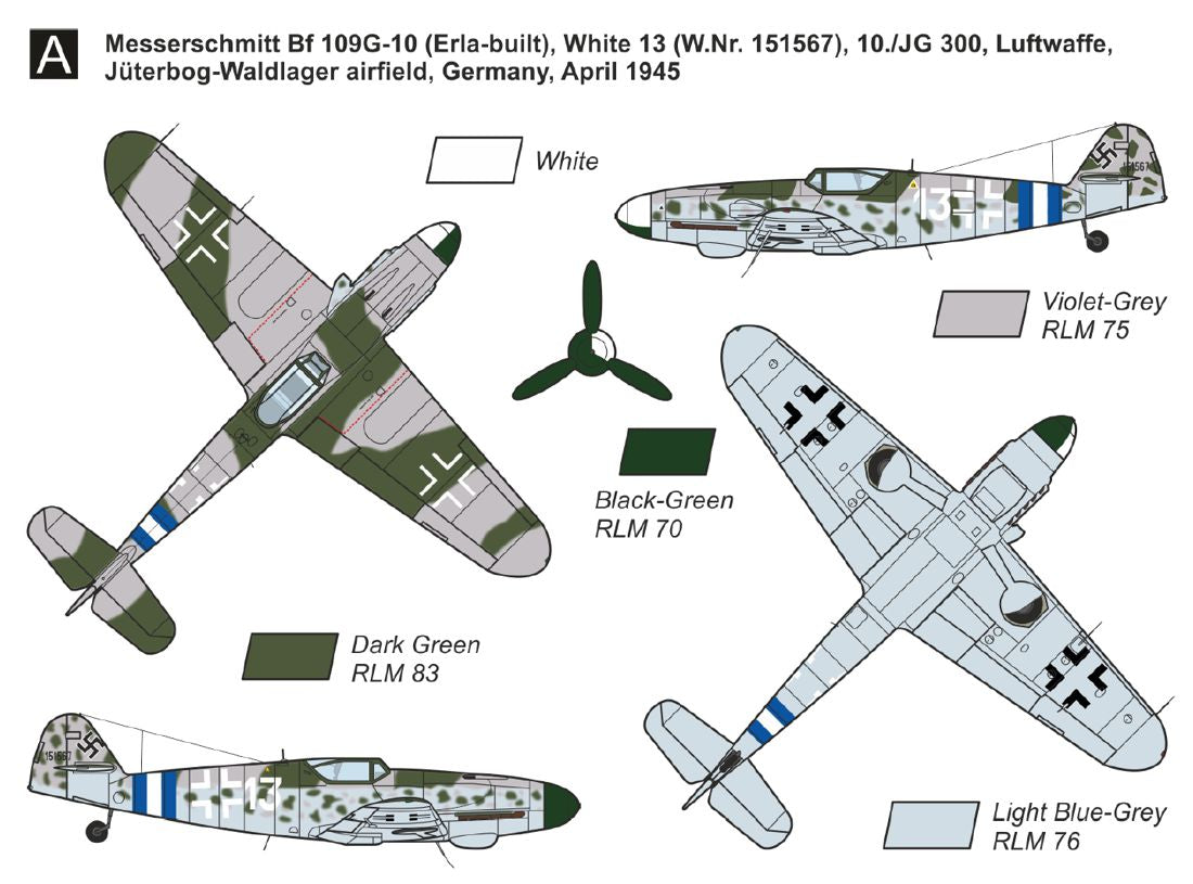 Mark I Models MKM14473N Bf-109G-10/Avia C-10 (2in1) 1:144
