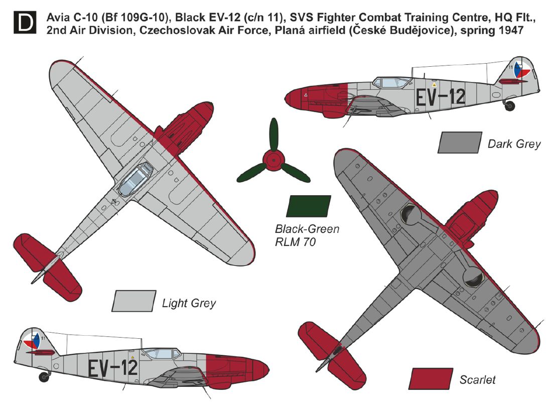 Mark I Models MKM14473N Bf-109G-10/Avia C-10 (2in1) 1:144