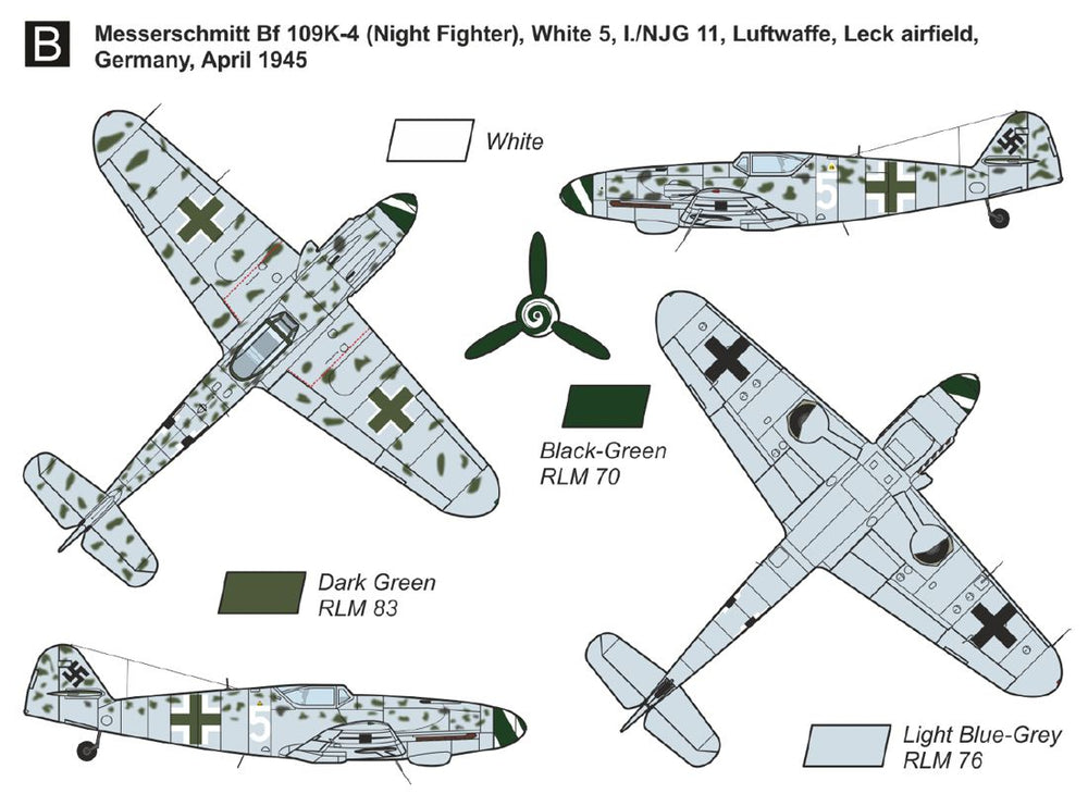 Mark I Models MKM14474N 1:144 Messerschmitt Bf-109K-4 'Kurfurst'