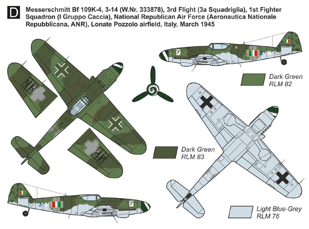 Mark I Models MKM14474N 1:144 Messerschmitt Bf-109K-4 'Kurfurst'