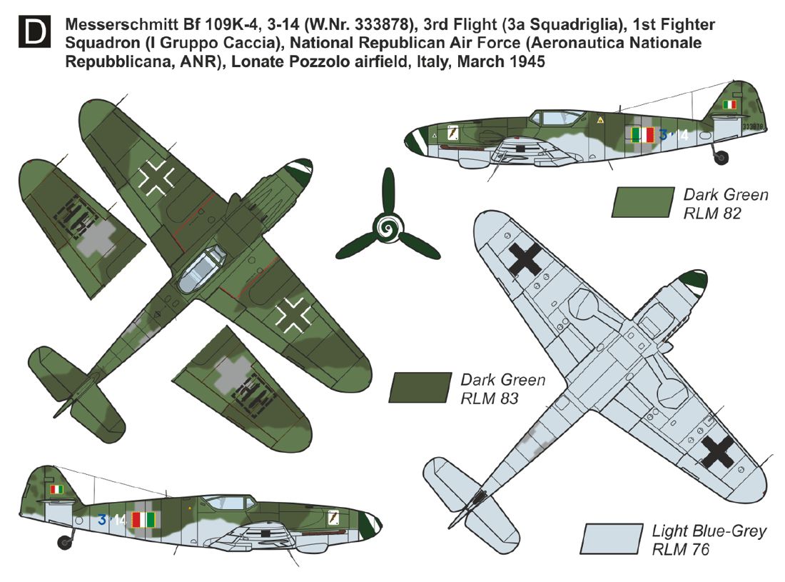 Mark I Models MKM14474N 1:144 Messerschmitt Bf-109K-4 'Kurfurst'