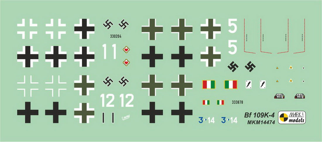 Mark I Models MKM14474N 1:144 Messerschmitt Bf-109K-4 'Kurfurst'
