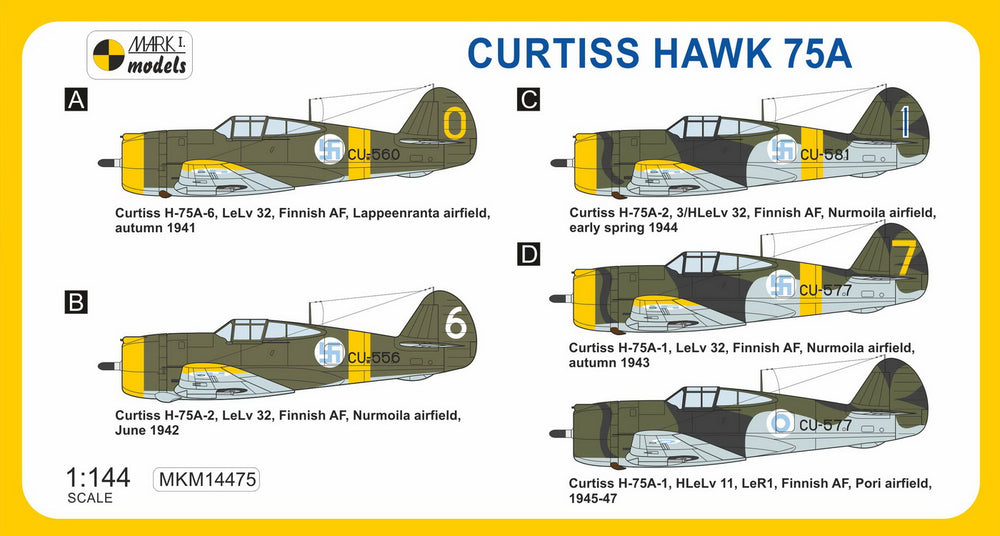 Mark I Models MKM14475 1:144 Curtiss H-75A 'Ilmavoimat'