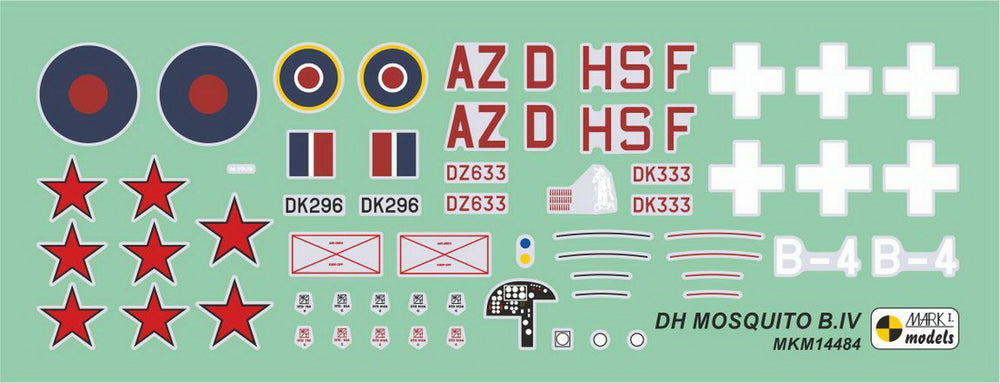 Mark I Models MKM14484 1:144 de Havilland Mosquito B.IV/PR.IV 'Swift Warrior'