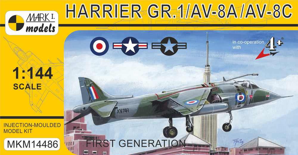 Mark I Models MKM14486 Harrier GR.1A/AV-8A/C 1st Gen 1:144