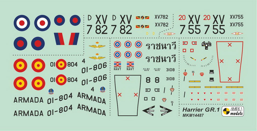 Mark I Models MKM14487 Harrier GR.1/VA.1 Matador 1:144