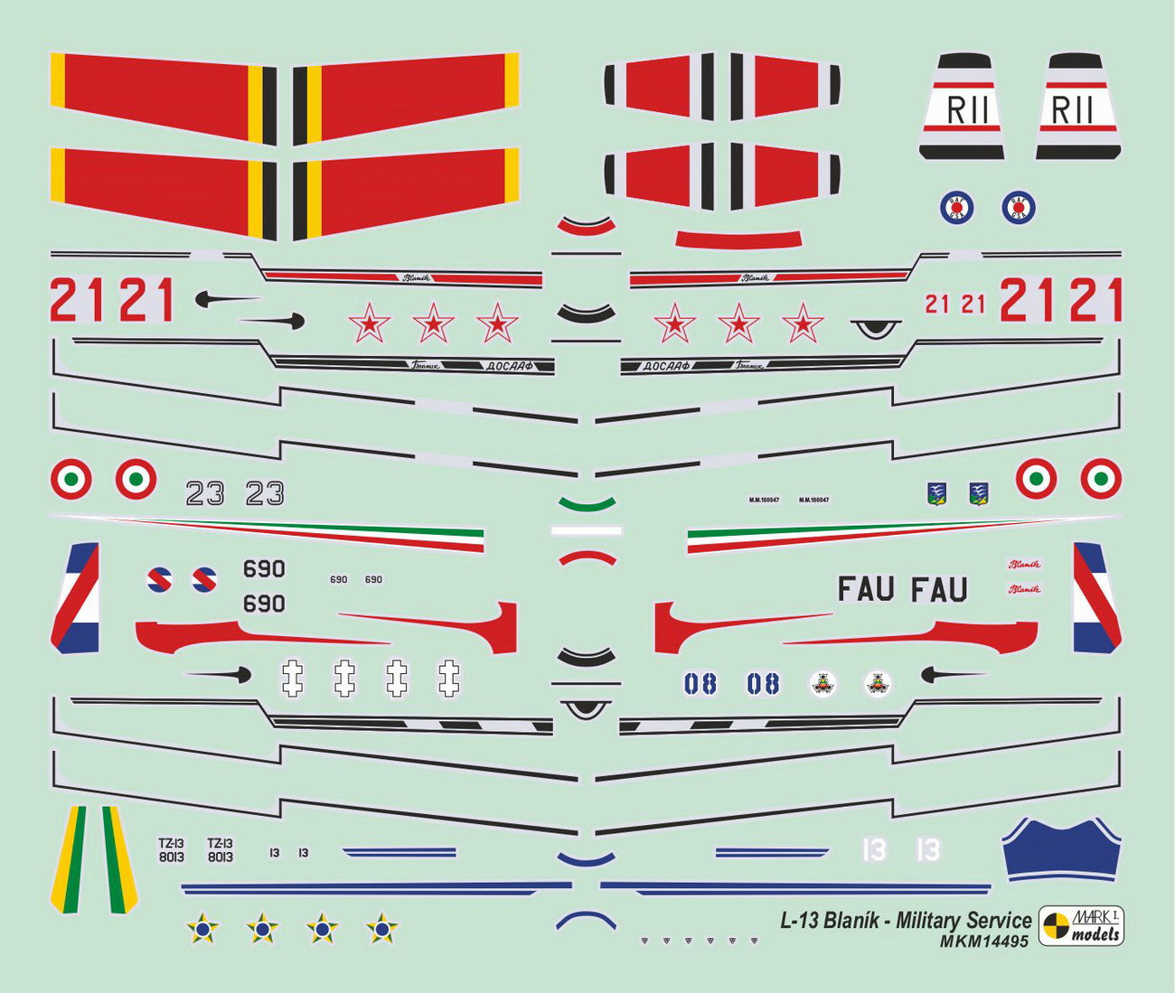 Mark I Models MKM14495 1:144 Let L-13/TZ-13 Blanik 'in Military Service'