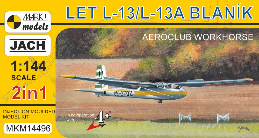 Mark I Models MKM14496 1:144 Let L-13/L-13A Blanik 'Aeroclub Workhorse'