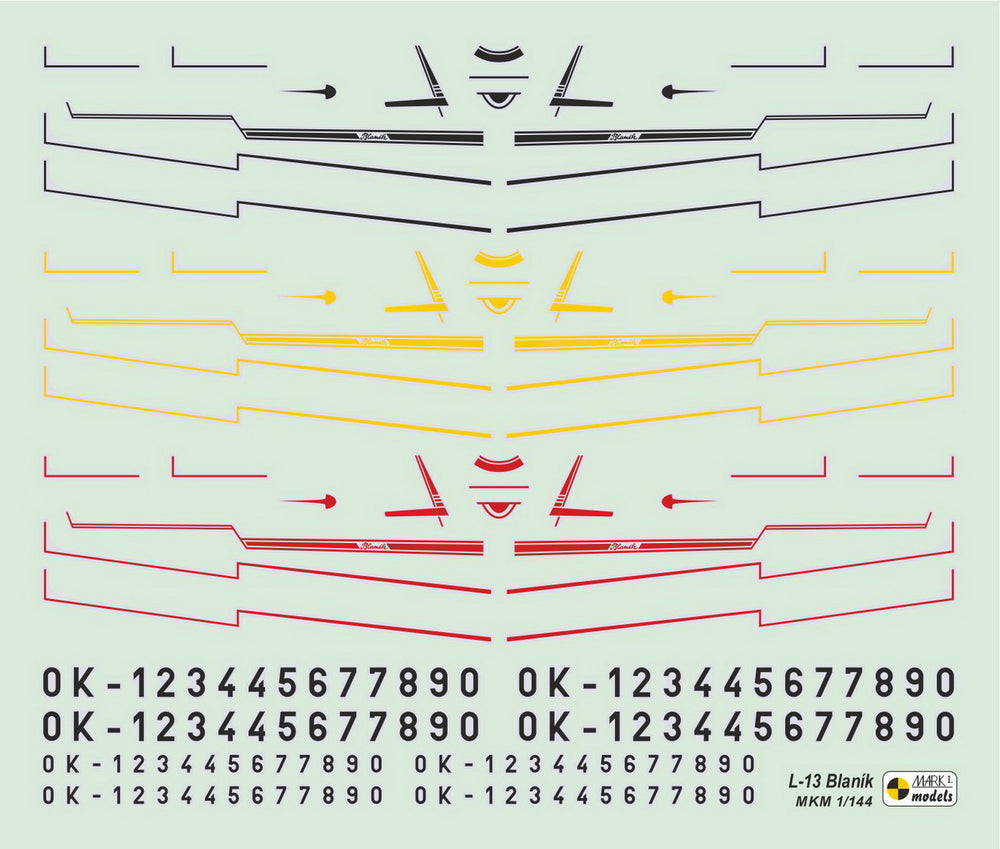 Mark I Models MKM14496 1:144 Let L-13/L-13A Blanik 'Aeroclub Workhorse'