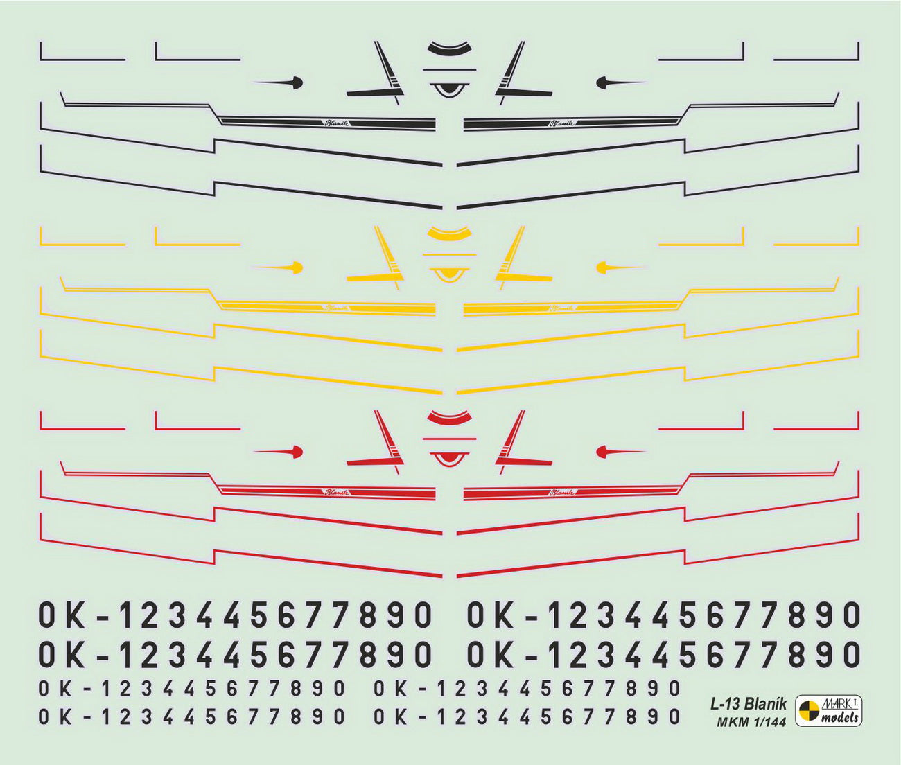 Mark I Models MKM14496 1:144 Let L-13/L-13A Blanik 'Aeroclub Workhorse'