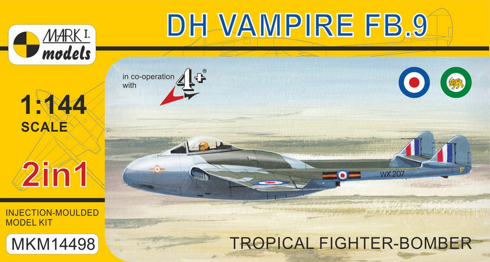 Mark I Models MKM14498 Vampire FB.9 Tropical Fighter 1:144