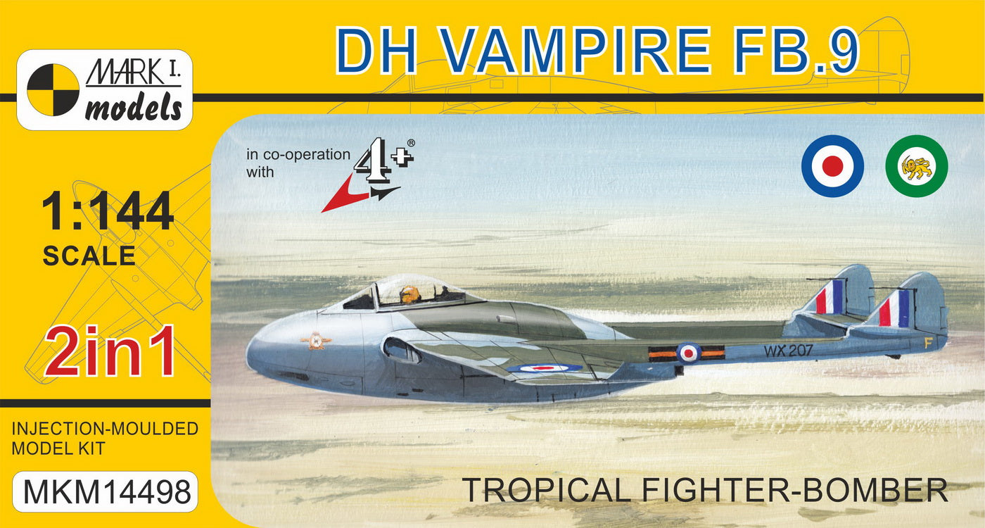 Mark I Models MKM14498 Vampire FB.9 Tropical Fighter 1:144