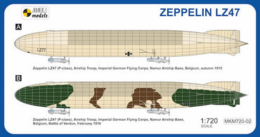 Mark I Models MKM720-02 1:720 Zeppelin P-class LZ47 'Spotted Cow'