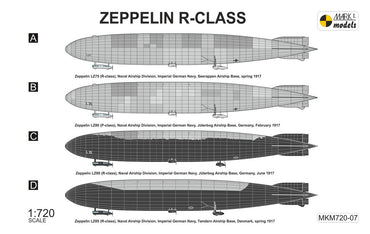 Mark I Models MKM720-07 1:720 Zeppelin R-class 'Super-Zeppelin' Rigid airships