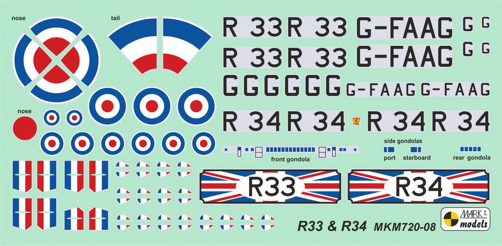 Mark I Models MKM720-08 1:720 HMA R33/R34