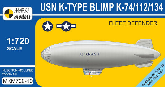 Mark I Models MKM720-10 1:720 K-type Blimp