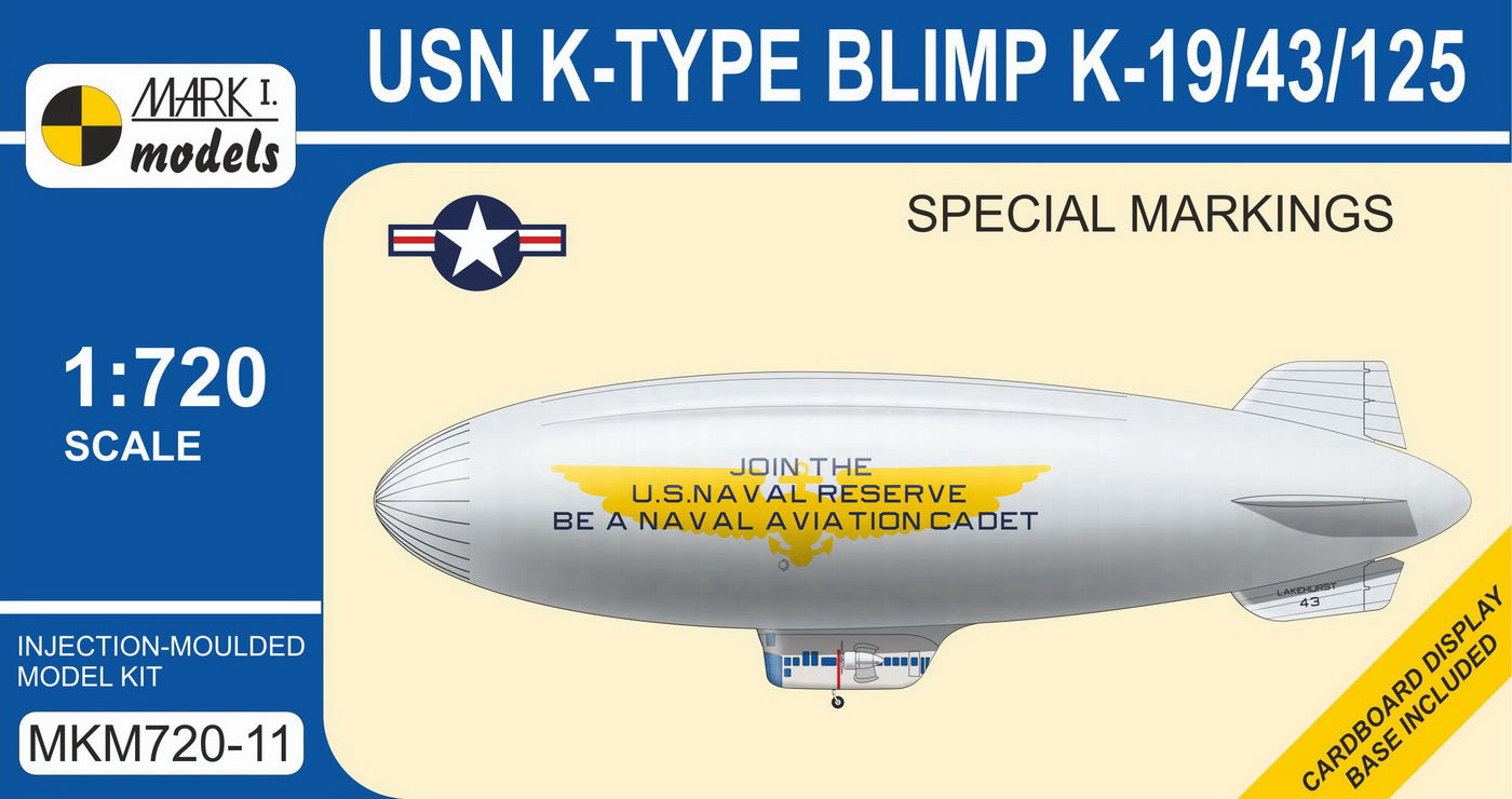 Mark I Models MKM720-11 1:720 K-type Blimp