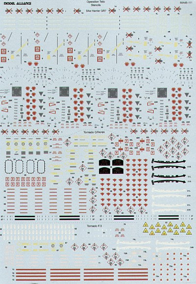 Model Alliance ML48111 1:48 Operation Telic Stencils