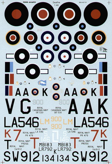 Model Alliance ML48118 1:48 On Target Supermarine Seafires