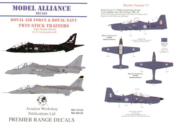 Model Alliance ML48130 1:48 RAF and Royal Navy/RN Twin Stick Trainers