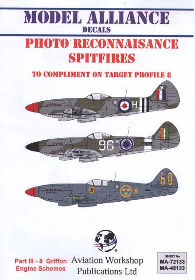 Model Alliance ML48133 1:48 Photo Reconnaisance Griffon Engined Spitfire