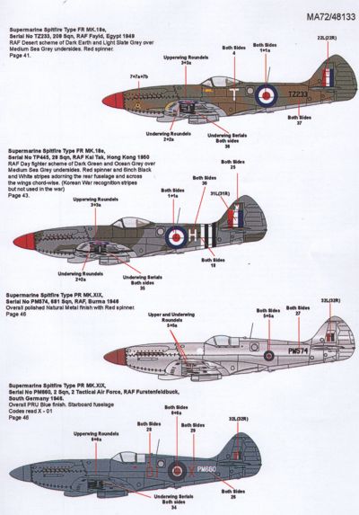 Model Alliance ML48133 1:48 Photo Reconnaisance Griffon Engined Spitfire