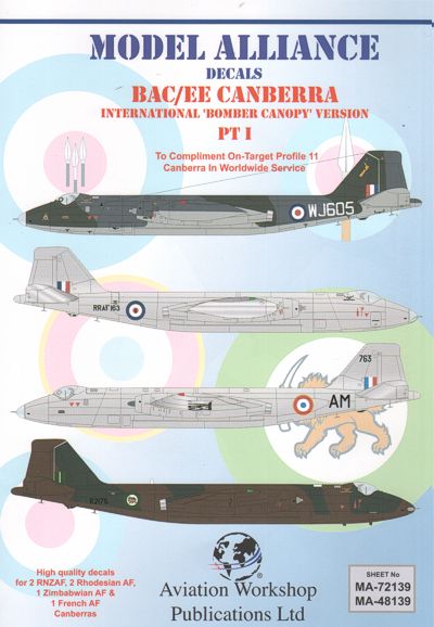 Model Alliance ML48139 1:48 BAC/EE Canberra Part 1