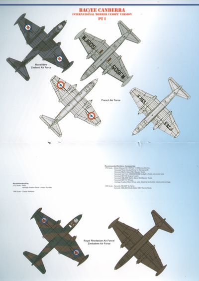 Model Alliance ML48139 1:48 BAC/EE Canberra Part 1