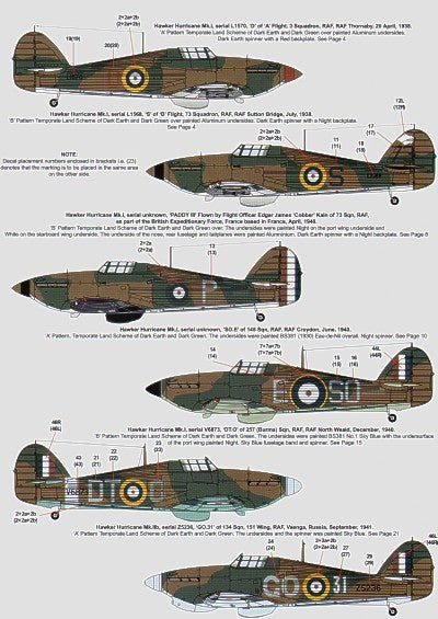 Model Alliance ML48147 1:48 Hawker Hurricane in RAF & Commonwealth Service Pt 1