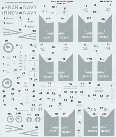 Model Alliance ML489014 1:48 Kaman SH-2F/G Royal New Zealand Navy Seasprites