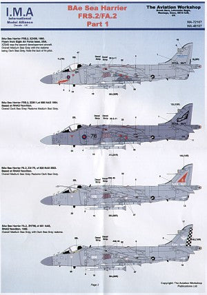 Model Alliance ML72107 1:72 BAe Sea Harrier FRS.2/FA.2