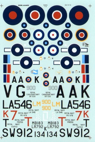 Model Alliance ML72118 1:72 On Target Seafires