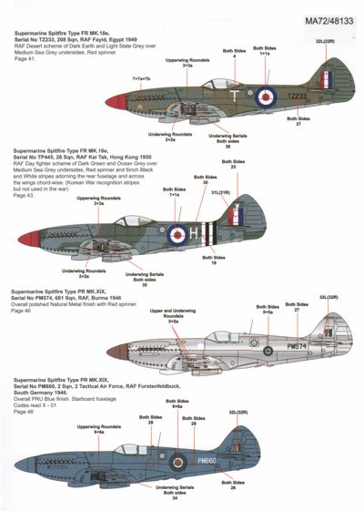 Model Alliance ML72133 1:72 Photo Reconnaisance Griffon Engined Spitfire