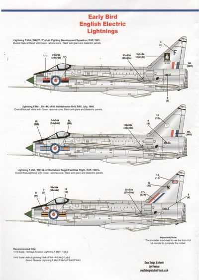Model Alliance ML72134 1:72 Early BAC/EE Lightnings