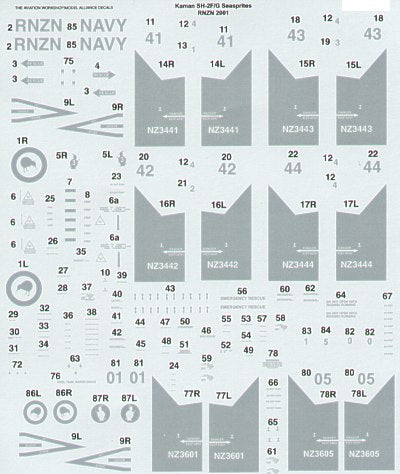 Model Alliance ML729014 1:72 Kaman SH-2F/G Royal New Zealand Navy Seasprites