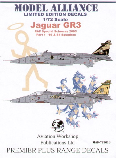 Model Alliance ML729016 1:72 Sepecat Jaguar GR.3 Special schemes Part 1.
