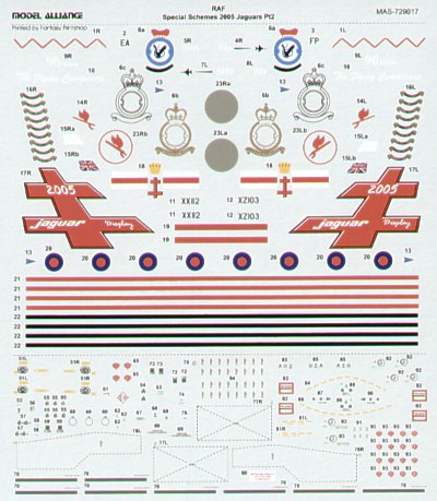 Model Alliance ML729017 1:72 Sepecat Jaguar GR.3 Special schemes Part 2.