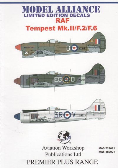 Model Alliance ML729021 1:72 Hawker Tempest Mk.II/F.2/F.6 Post War